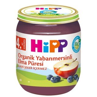 Hipp Organik Yabanmersinli Elma Püresi 125 gr Kavanoz Mama kullananlar yorumlar